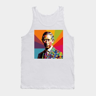 Charles III Pop Art 3 Tank Top